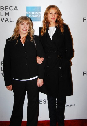Julia Roberts and her sister at Tribeca Film Festival, "Jesus Henry Christ" premiere