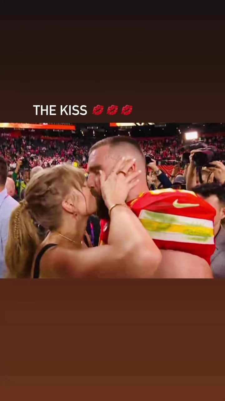 Congratulations The Kansas City Chiefs Best part Travis Kelce Taylor Swift kiss 💋 #SuperBowl2024